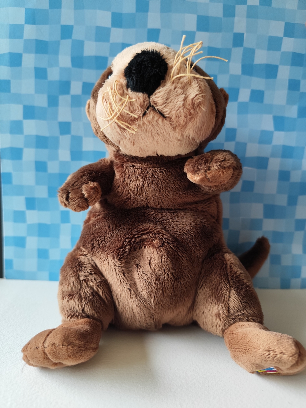 Ganz Webkinz Brown Sea Otter HM359 8” Plush Stuffed Animal Vintage Collectible